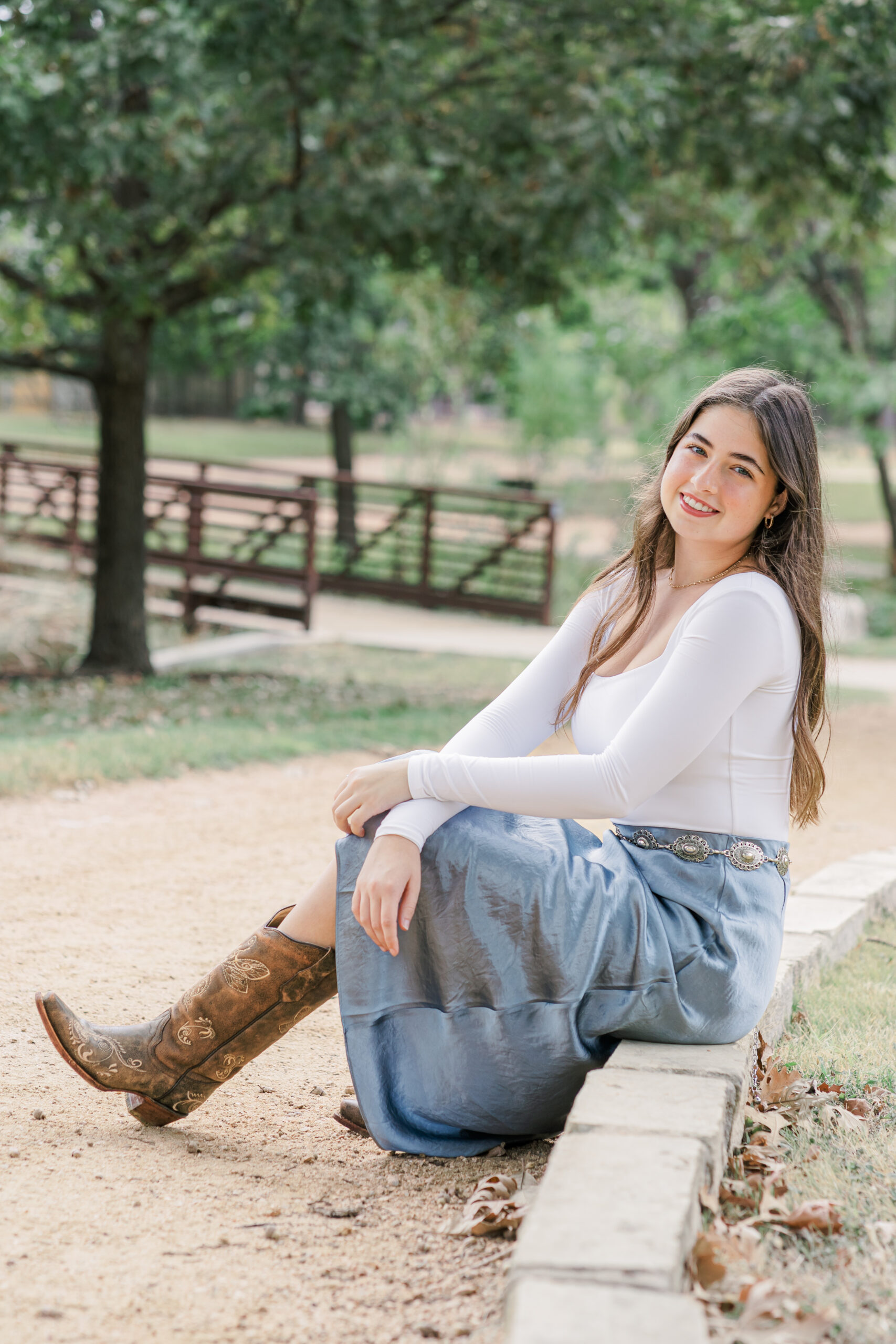 Senior Photos with senior girl at Katherine Fleischer Park | Austin Family Photographer